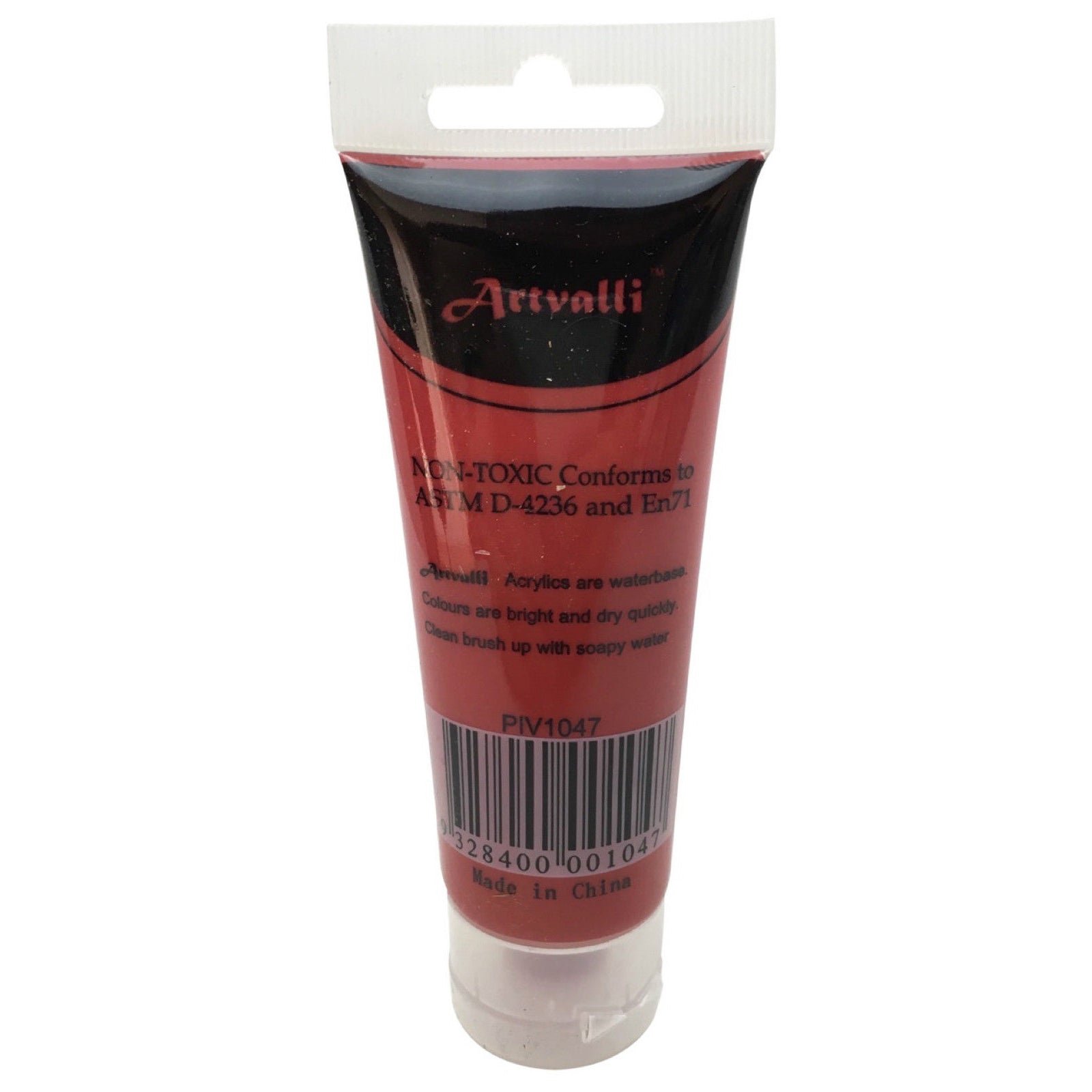 Acrylic Paint 75ml Tube Water Based Non Toxic Artist Craft - Carmine Red