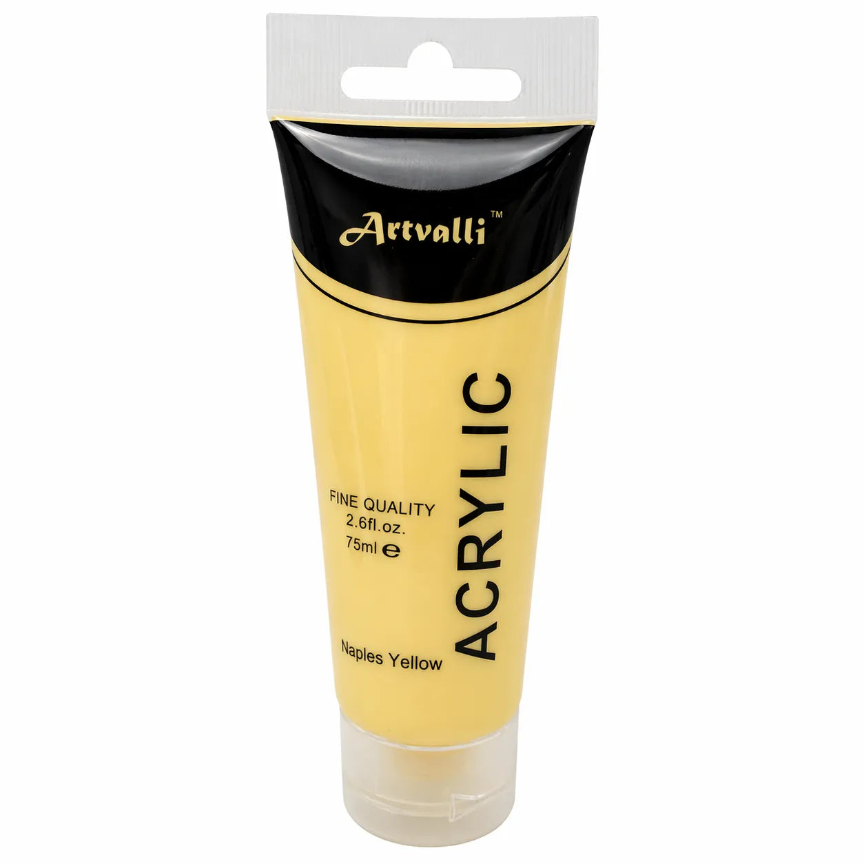 Acrylic Paint 75ml Tube Water Based Non Toxic Artist Craft - Naples Yellow