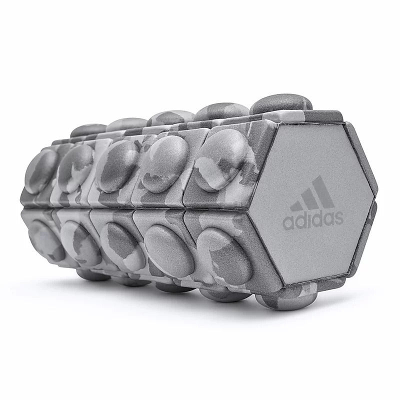 Gym Equipment & Accessories: Adidas Mini Textured Foam Roller Recovery Gym Fitness Sport Physio - Grey Camo