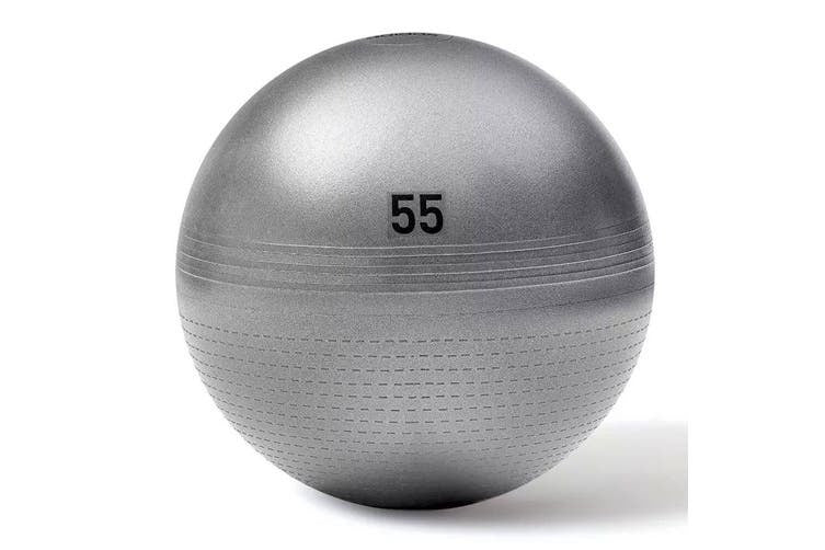 Medicine Balls: Adidas Gym Ball with Pump Exercise Yoga Fitness Pilates Birthing Training 55cm