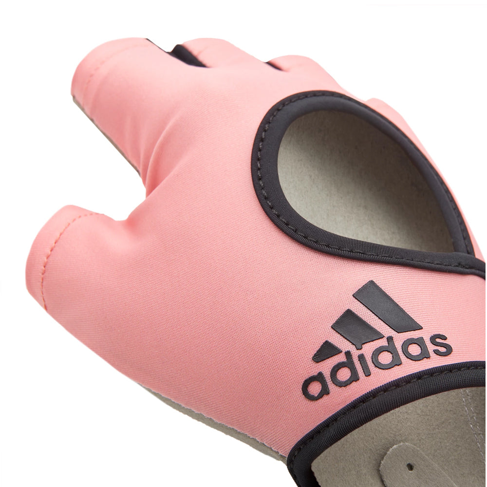 Weightlifting Gloves & Hand Supports: Adidas Womens Essential Gym Gloves Sports Weight Lifting Training - Pink - X-Large