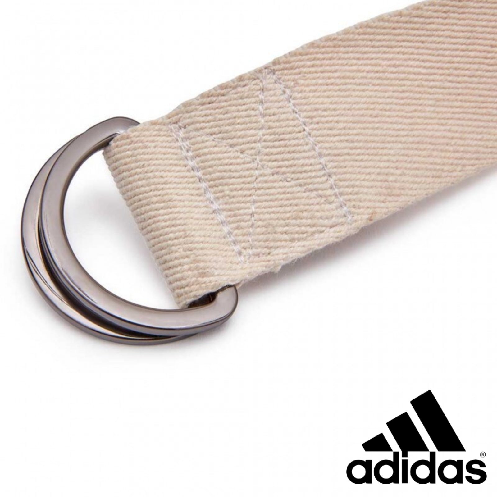 Gym Equipment & Accessories: 2pc Set Adidas Stretch Assist Band Looped + Yoga Strap 2.5m Long Adjustable Belt