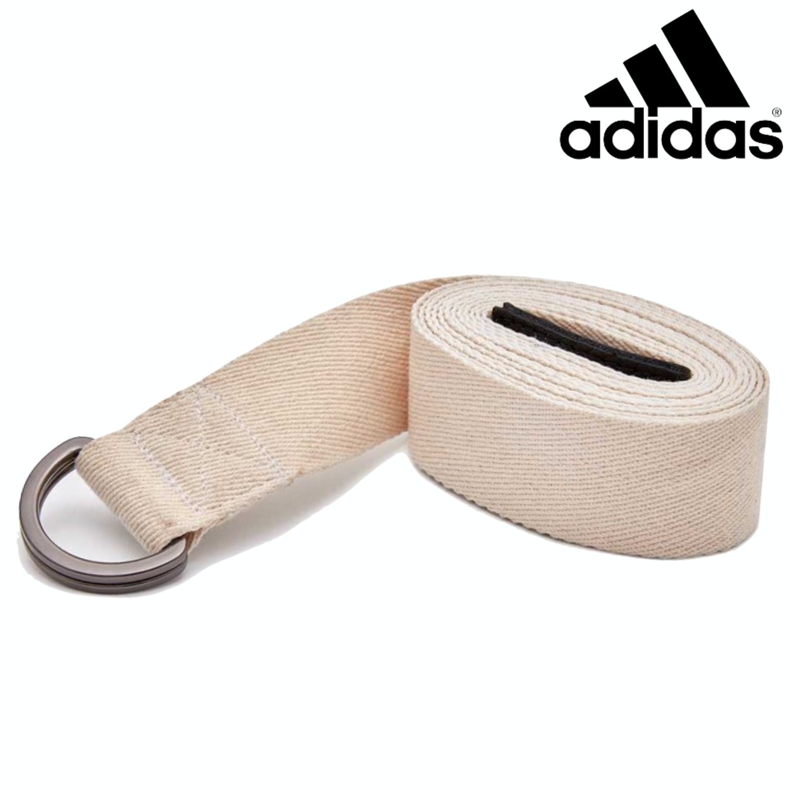 Gym Equipment & Accessories: 2pc Set Adidas Stretch Assist Band Looped + Yoga Strap 2.5m Long Adjustable Belt