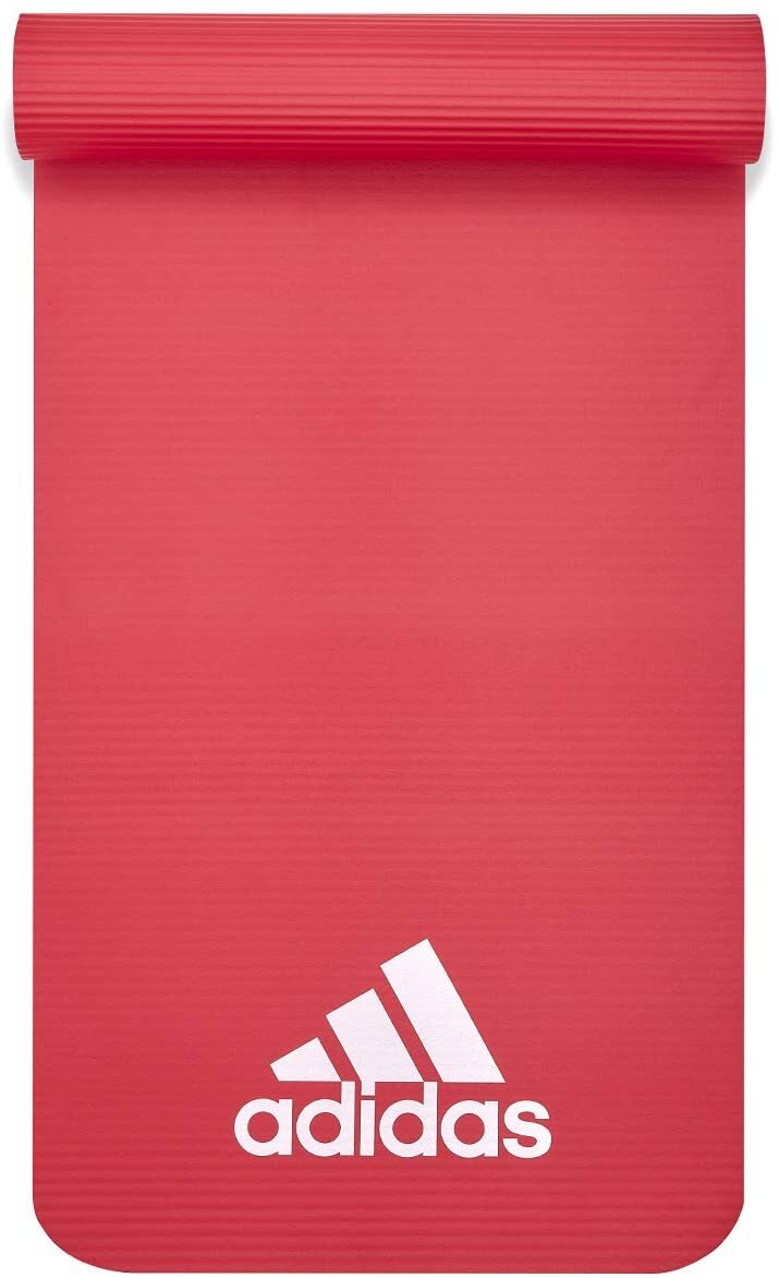 Gym Equipment & Accessories: Adidas Fitness Mat 7mm Exercise Training Floor Gym Yoga Judo Pilates  - Red