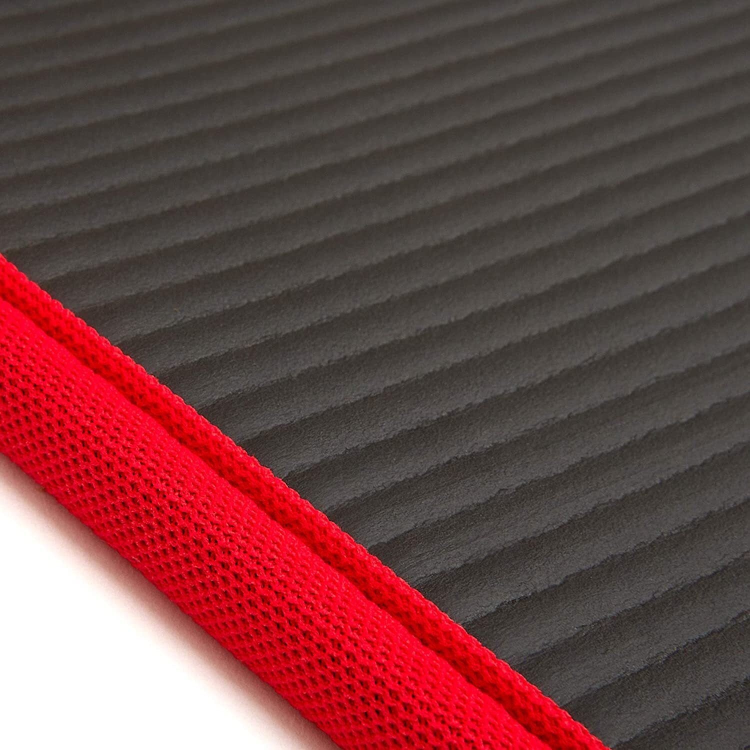 Gym Equipment & Accessories: Adidas Training 10mm Exercise Floor Mat Gym Thick Yoga Fitness Judo Pilates - Black/Red
