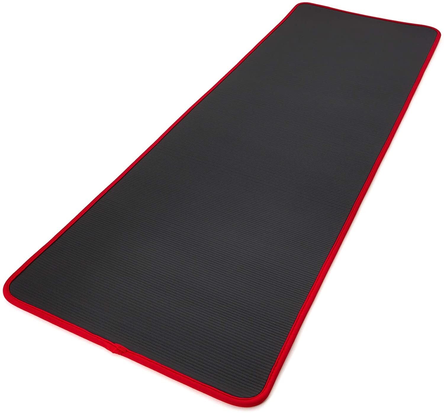 Gym Equipment & Accessories: Adidas Training 10mm Exercise Floor Mat Gym Thick Yoga Fitness Judo Pilates - Black/Red