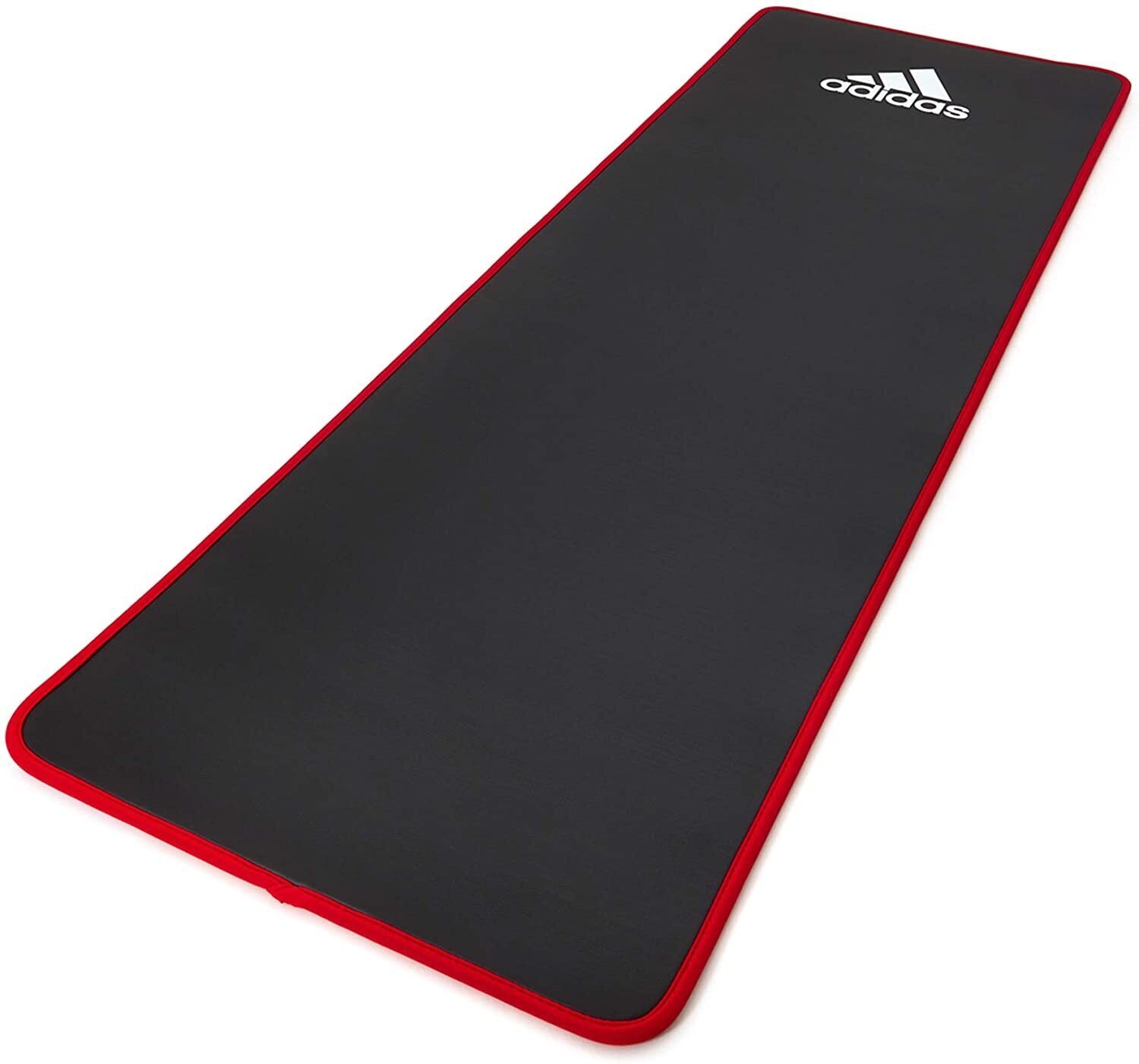Gym Equipment & Accessories: Adidas Training 10mm Exercise Floor Mat Gym Thick Yoga Fitness Judo Pilates - Black/Red