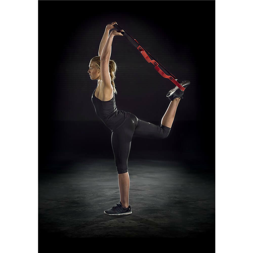 Gym Equipment & Accessories: Adidas Stretch Assist Band Looped Warm Up Warmup Pre-Workout - Red/Black