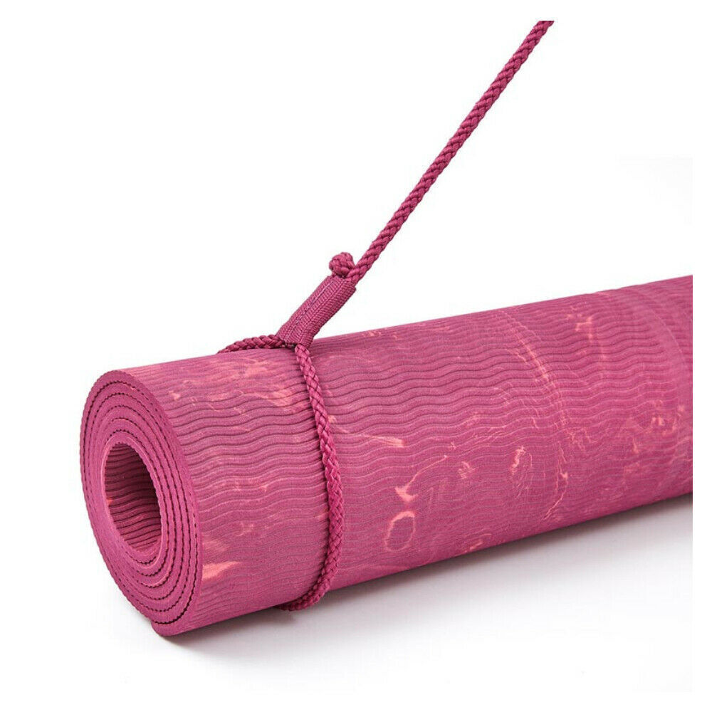 Gym Equipment & Accessories: Adidas Premium 5mm Camo Sports Home/Gym Fitness Exercise Yoga Mat Power Berry