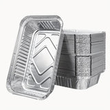 144x Aluminium Disposable Foil Food Container Trays Pans Baking Roast Bulk 32x26x5.5cm