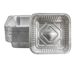 Storage Boxes: 48x Deep Foil Aluminium Disposable Food Container Trays Pans Baking Roast Bulk 33x27x11cm