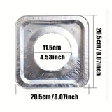 Storage Boxes: 480x Aluminium Disposable Foil Stove Burner Covers Bulk - Square