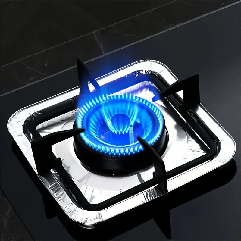 Storage Boxes: 480x Aluminium Disposable Foil Stove Burner Covers Bulk - Square