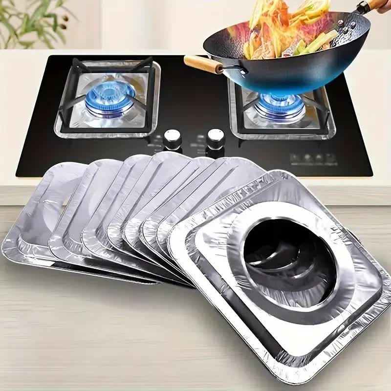 Storage Boxes: 480x Aluminium Disposable Foil Stove Burner Covers Bulk - Square