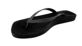 ARCHLINE Breeze Arch Support Orthotic Thongs Flip Flops Arch Support - Black - 40 EUR (Womens 9US/Mens 7US)