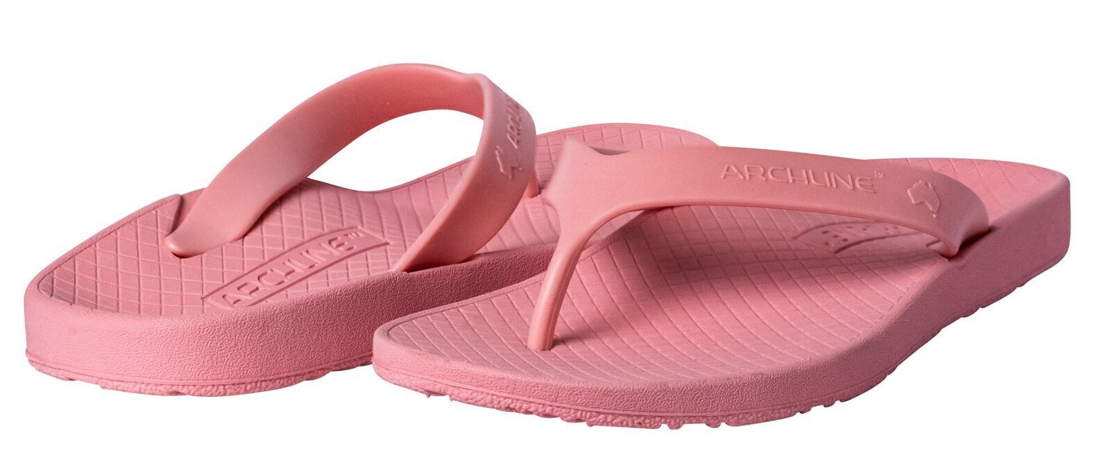 Men's Thongs & Sandals: ARCHLINE Orthotic Thongs Arch Support Shoes Flip Flops - Pastel Pink - EUR 41