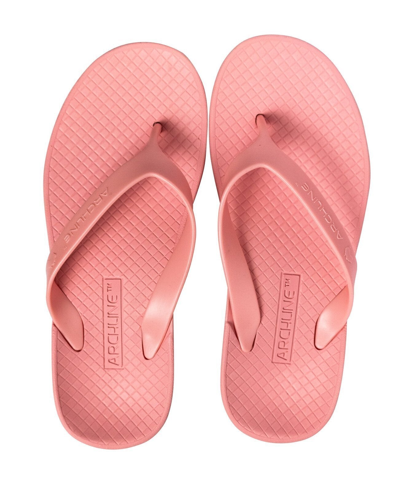 Men's Thongs & Sandals: ARCHLINE Orthotic Thongs Arch Support Shoes Flip Flops - Pastel Pink - EUR 42