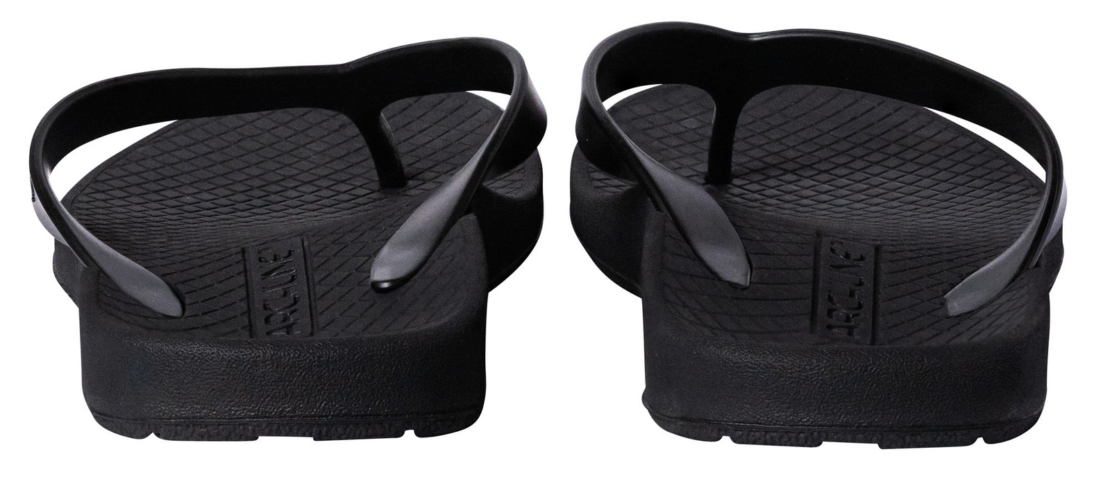 ARCHLINE Orthotic Thongs Arch Support Shoes Footwear Flip Flops Orthopedic - Black/Black - EUR 39