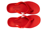 ARCHLINE Orthotic Thongs Arch Support Shoes Footwear Flip Flops Orthopedic - Red/Red  - EUR 44