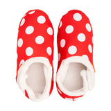 ARCHLINE Orthotic Slippers CLOSED Back Scuffs Moccasins Pain Relief - Red Polka Dots - EUR 37 (Womens 6 US)