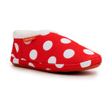 ARCHLINE Orthotic Slippers CLOSED Back Scuffs Moccasins Pain Relief - Red Polka Dots - EUR 40 (Womens 9 US)