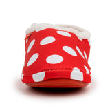 ARCHLINE Orthotic Slippers CLOSED Back Scuffs Moccasins Pain Relief - Red Polka Dots - EUR 42 (Womens 11 US)
