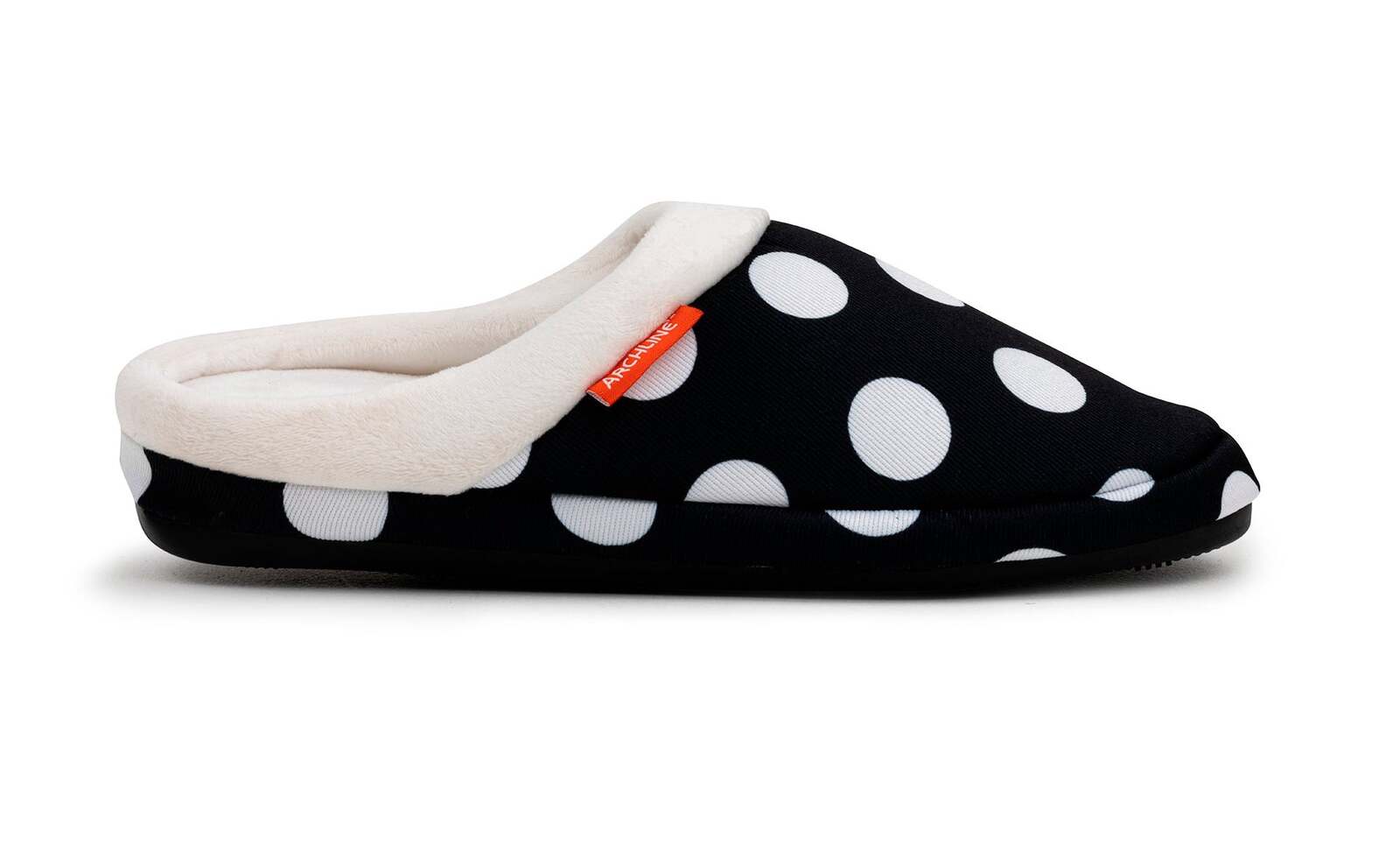 Men's Thongs & Sandals: ARCHLINE Orthotic Slippers Slip On Arch Scuffs Pain Relief Moccasins - Polka Dots - EU 40