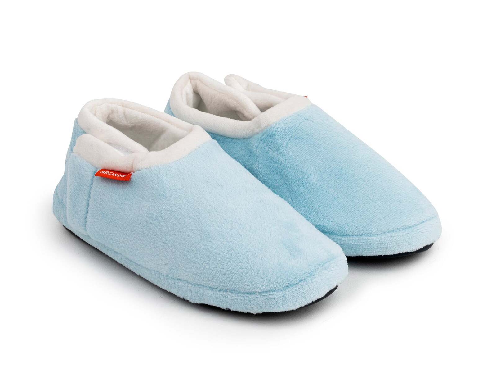 ARCHLINE Orthotic Slippers Closed Scuffs Pain Relief Moccasins - Sky Blue - EUR 42
