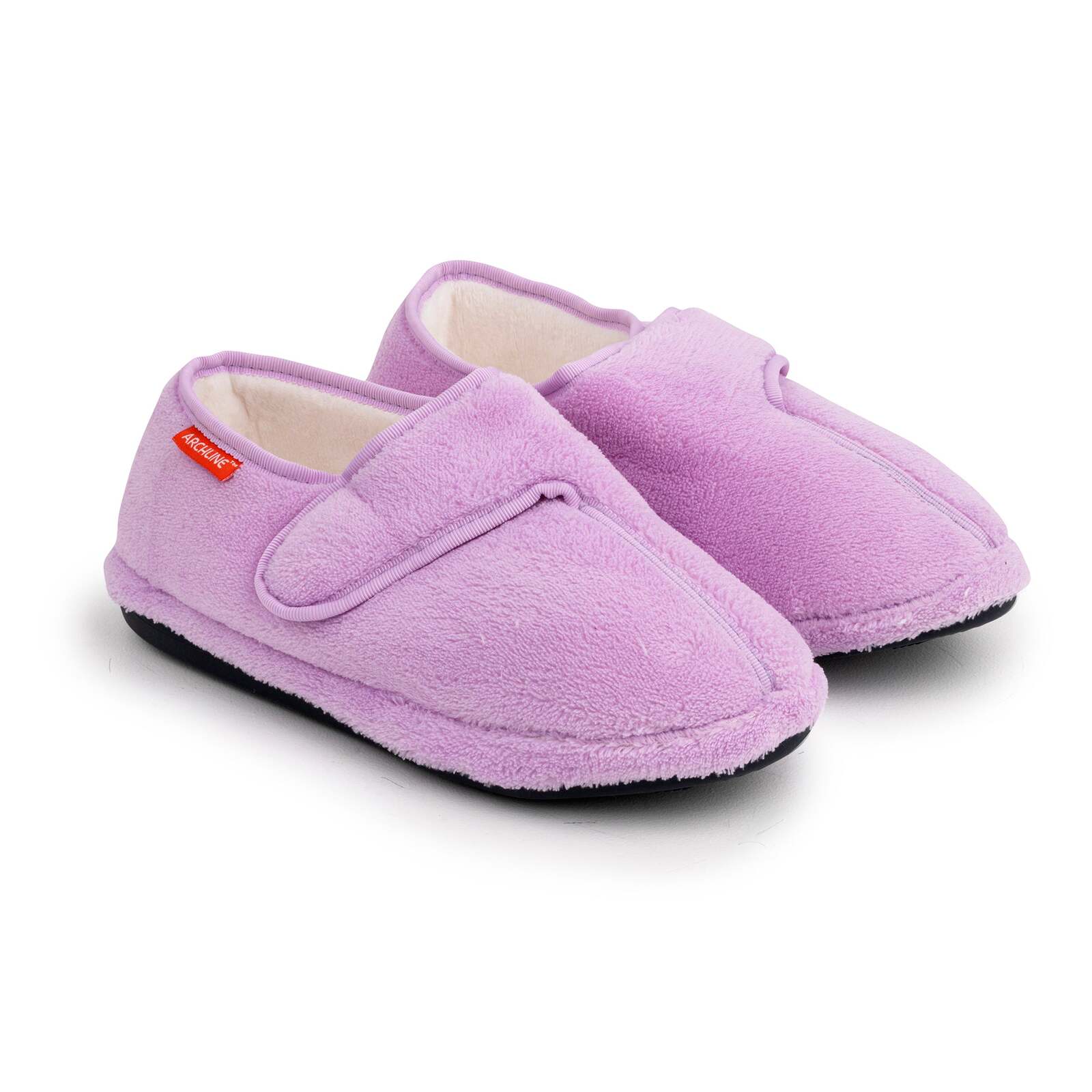 Women's Uggs & Slippers: ARCHLINE Orthotic Plus Slippers Closed Scuffs Pain Relief Moccasins - Lilac - EU 42