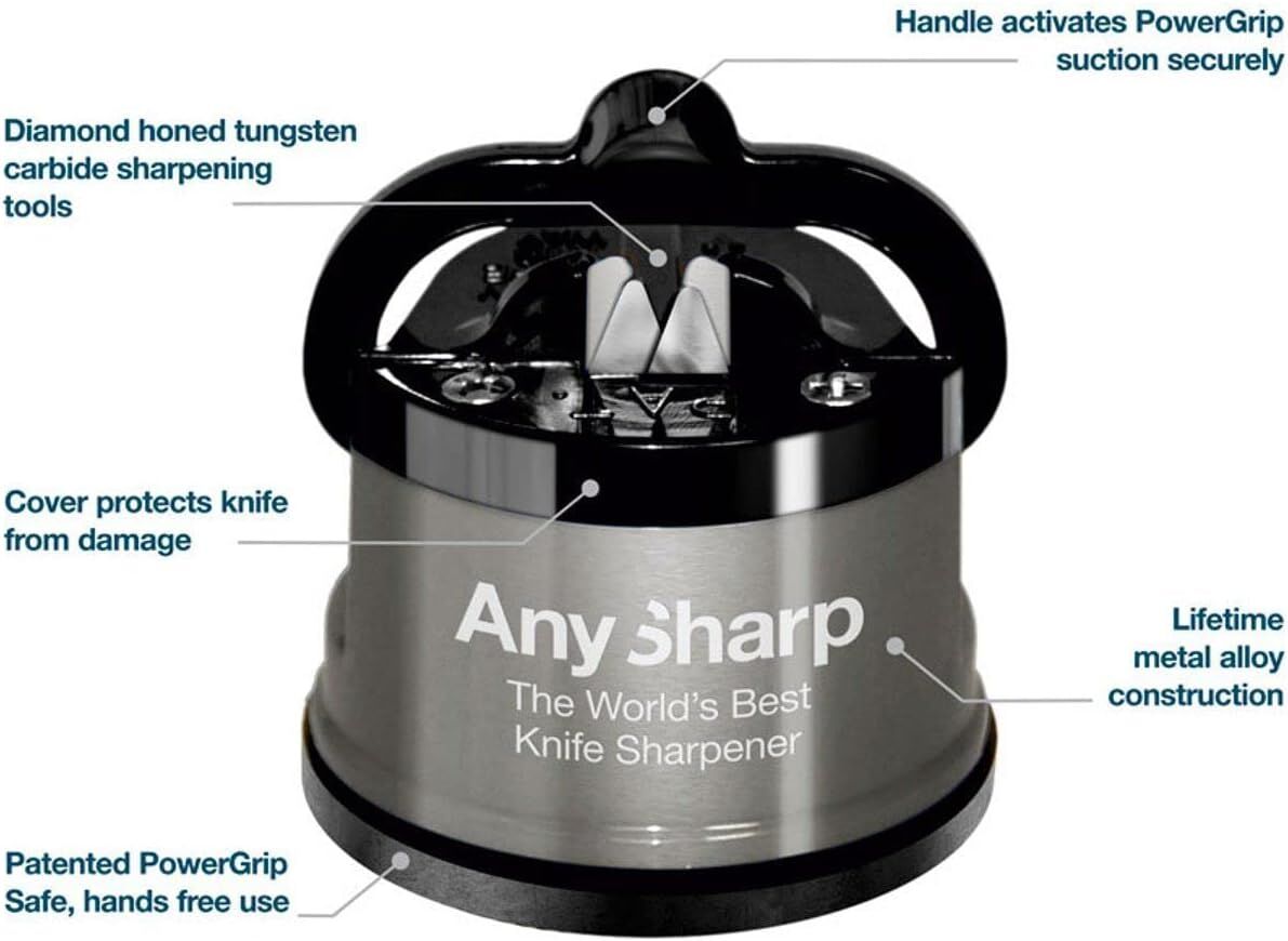 Cutlery: Any Sharp Pro Worlds Best Knife Sharpener for Knives Blades Scissors