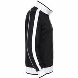 Track Top Jacket Full Zip Tracksuit Varsity Jumper Warm Winter - Black/White - M (10-12)