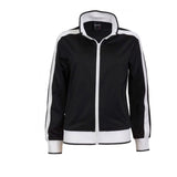 Track Top Jacket Full Zip Tracksuit Varsity Jumper Warm Winter - Black/White - M (10-12)
