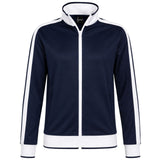 Track Top Jacket Full Zip Tracksuit Varsity Jumper Warm Winter - Navy/White - M (10-12)