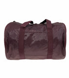 Foldable Duffel Bag Travel Gym Sports School Luggage PVC Nylon Zip - Maroon