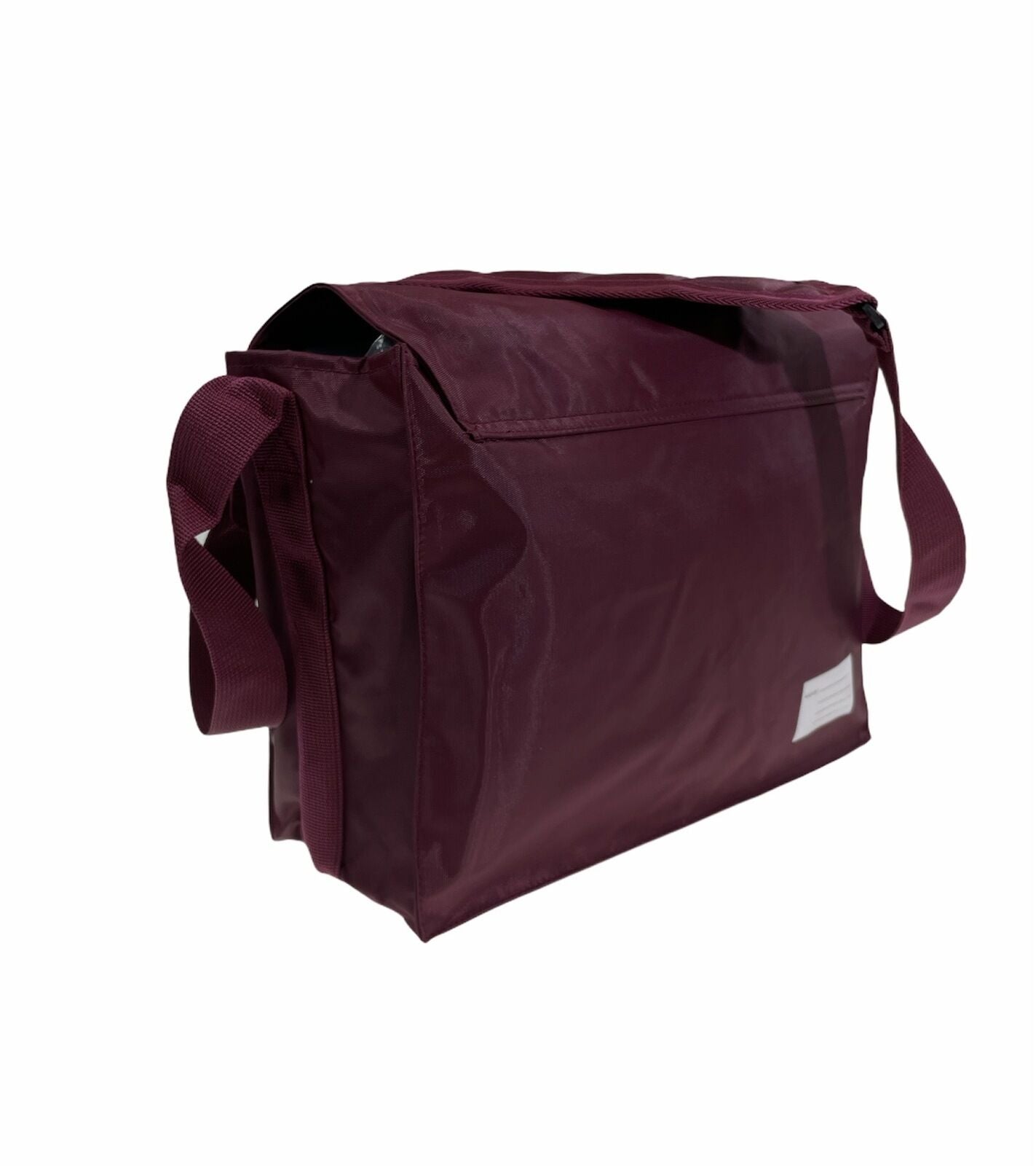 Leuts Tote Shoulder Bag Nylon Waterproof School Library Books Messenger - Maroon