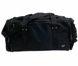 44L Travel Foldable Duffel Bag Gym Sports Luggage Travel Foldaway D-Zip Top School Bags - Black