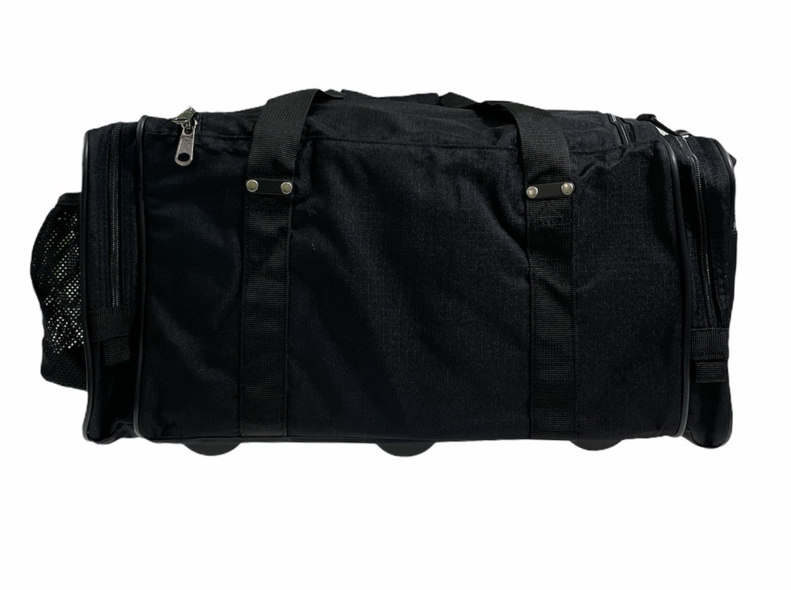 44L Foldable Duffel Bag Travel Gym Sports D-Zip Top Shoulder Strap - Black