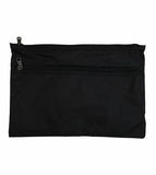 Men's Accessories: Leuts Twin Zip Jumbo Pencil Case Travel Bag Pouch Storage School Office Pen - Black