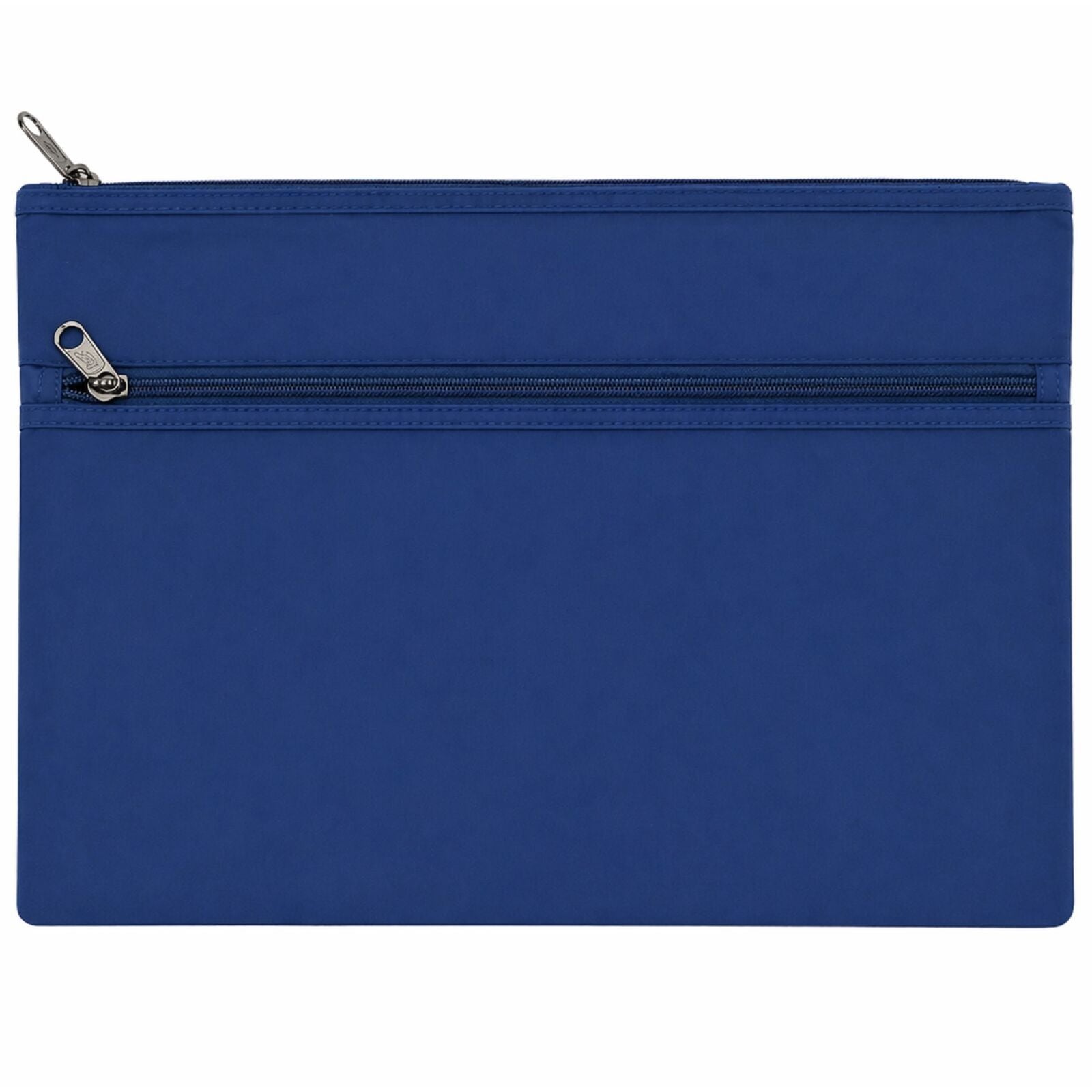 Leuts Jumbo Pencil Case Zip Large Capacity Pen Pouch Compartments - Royal Blue