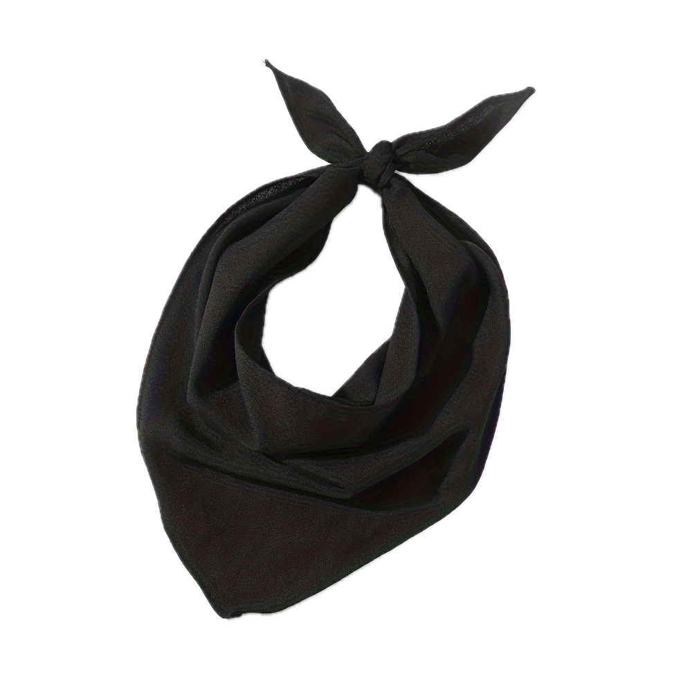Costumes & Accessories: Plain Bandana 100% COTTON Head Wrap Durag Bandanna Summer Biker Scarf Mask - Plain Black