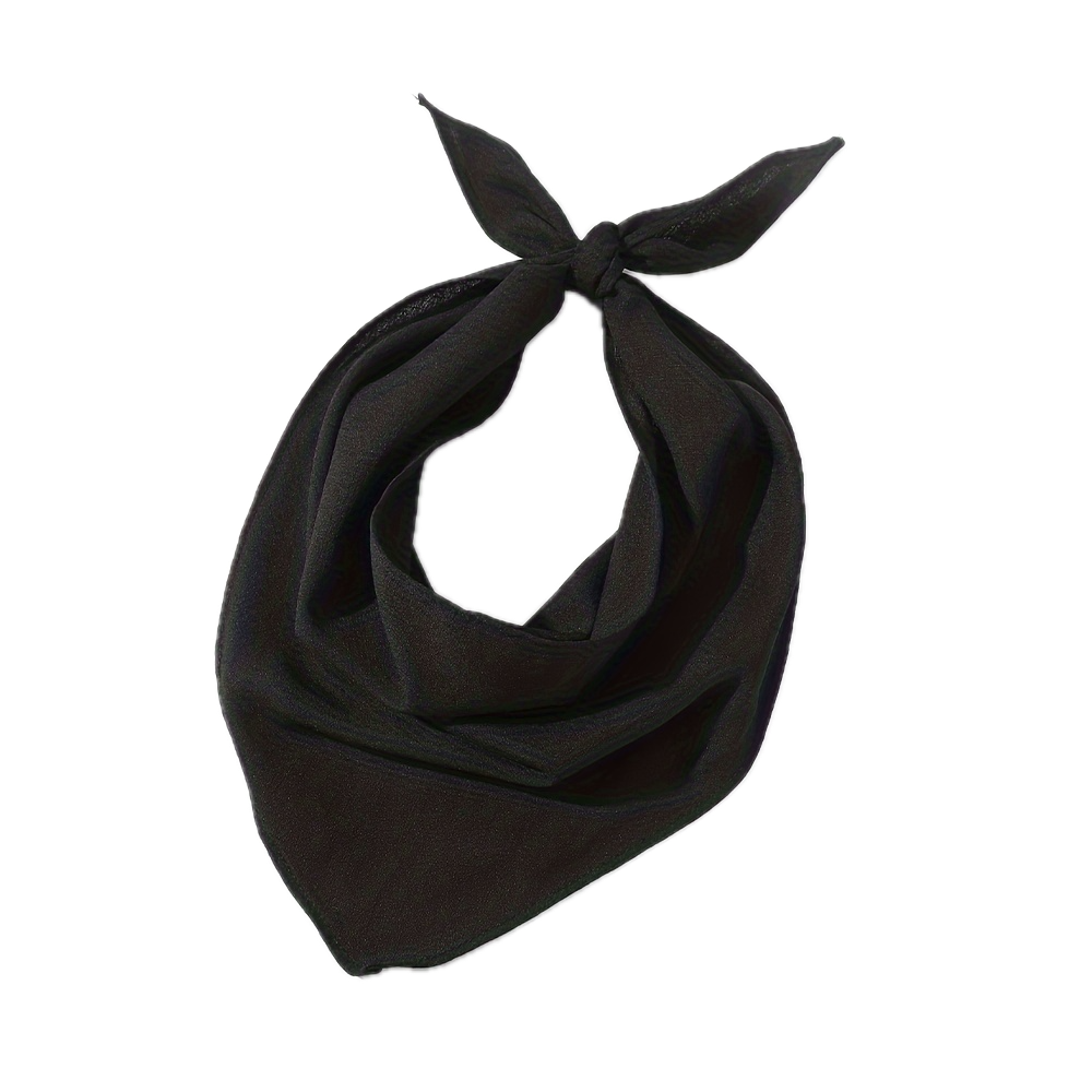 Costumes & Accessories: Plain Bandana 100% COTTON Head Wrap Durag Bandanna Summer Biker Scarf Mask - Plain Black
