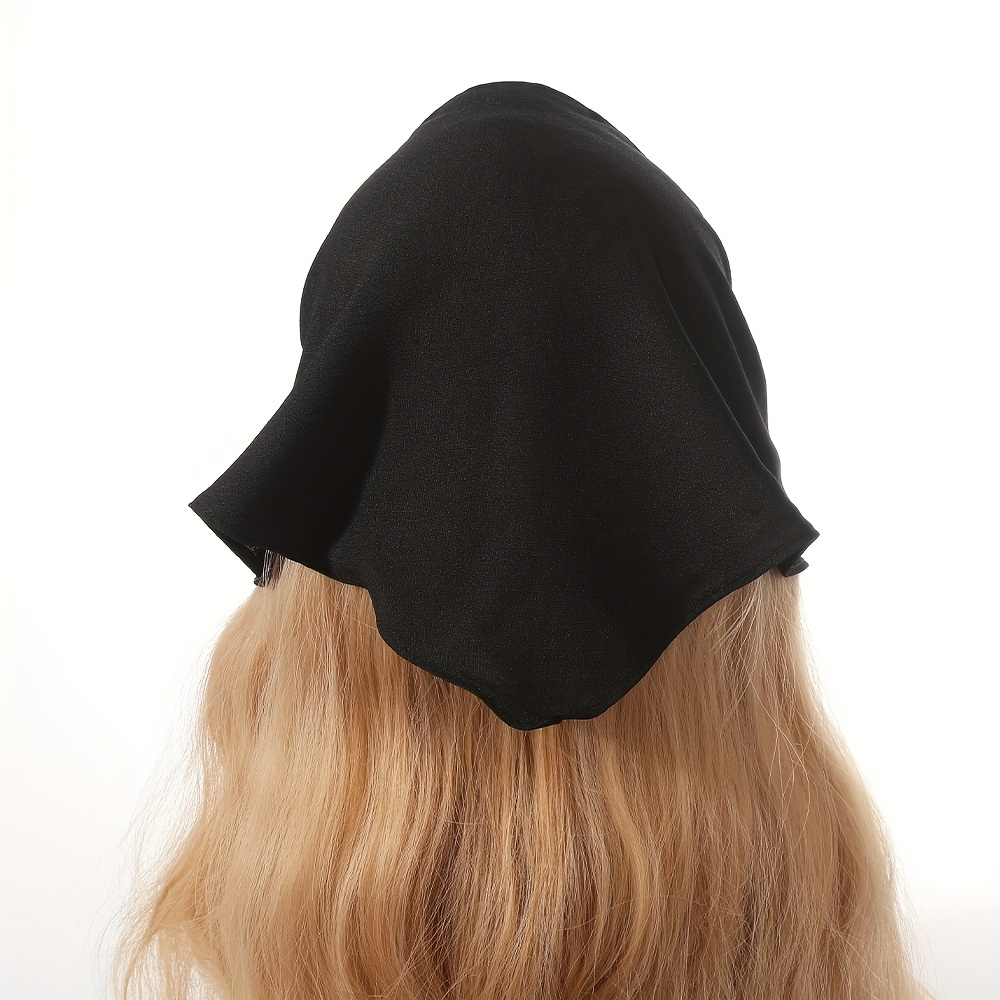 Costumes & Accessories: Plain Bandana 100% COTTON Head Wrap Durag Bandanna Summer Biker Scarf Mask - Plain Black
