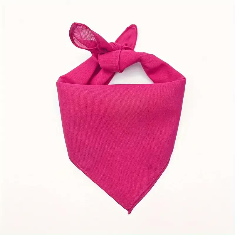 Costumes & Accessories: BANDANA 100% COTTON Head Wrap Durag Bandanna Summer Biker Scarf Mask - Hot Pink