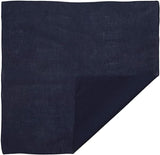 Costumes & Accessories: BANDANA Paisley 100% COTTON Head Wrap Durag Bandanna Summer Biker Scarf Mask - Navy Blue (Plain)