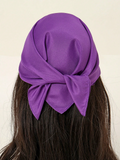 Costumes & Accessories: Plain Bandana 100% COTTON Head Wrap Durag Bandanna Summer Biker Scarf Mask - Purple