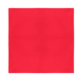 Plain Bandana 100% COTTON Head Wrap Durag Bandanna Summer Biker Scarf Mask - Red