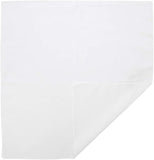 Plain Bandana 100% COTTON Head Wrap Durag Bandanna Summer Biker Scarf Mask - White