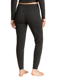 Womens Merino Wool Long Janes Thermal Underwear Layer Thermals Leggings Pants - Black - 10-12