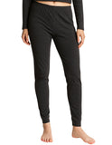 Womens Merino Wool Long Janes Thermal Underwear Layer Thermals Leggings Pants - Black - 14-16