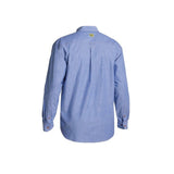 Men's Shirts: BISLEY Insect Protection Repellent Long Sleeve Casual Shirt Fishing Camping - Blue - S